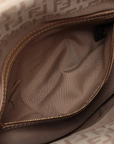 Pre-Loved Mamma Baguette Shoulder Bag Zucchino Coated Canvas with Gold Hardware, Beige