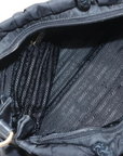 Pre-Loved Gaufre Tote Handbag Nylon with Gold Hardware, Black