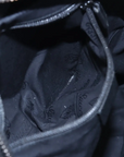 Pre-Loved GG Imprime Backpack Monogram Coated Canvas with Silver Hardware, Black