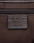 Pre-Loved GG Messenger Crossbody Bag Monogram Coated Canvas with Silver Hardware, Beige/Ebony