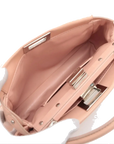 Pre-Loved Peekaboo Handbag Leather Mini with Silver Hardware, Pink