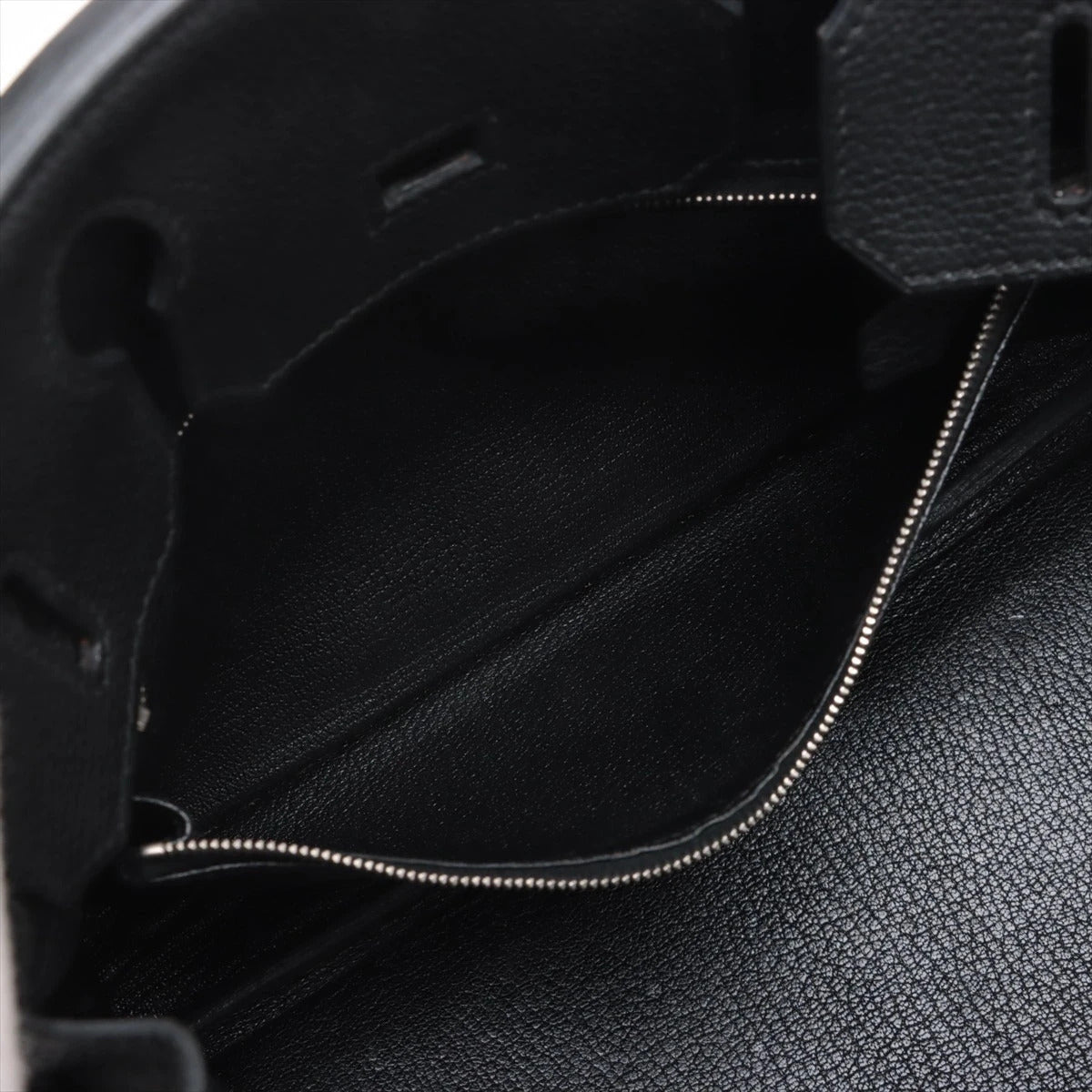 Pre-Loved Birkin Handbag Leather 30 with Palladium Hardware, Black