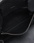 Pre-Loved Birkin Handbag Leather 30 with Palladium Hardware, Black