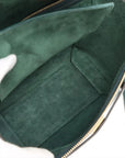Pre-Loved Belt Bag Handbag Leather Micro with Gold Hardware, Dark Green