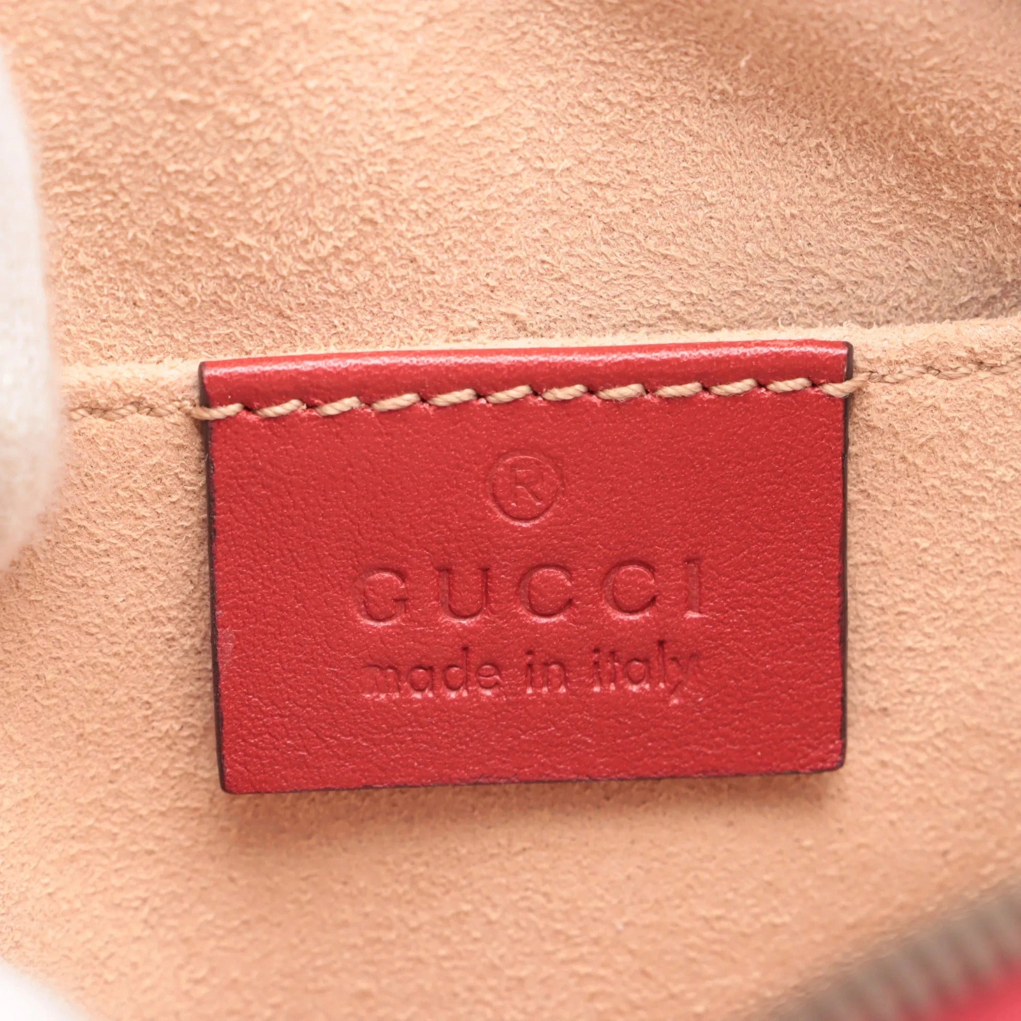 Pre-Loved GG Marmont Matelassé Belt Bag Quilted Leather with Aged Gold Hardware, Red