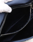 Pre-Loved Mamma Baguette Shoulder Bag Sequined with Silver Hardware, Silver