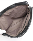 Pre-Loved Intrecciato Business Bag Briefcase Intrecciato Leather with Gunmetal Hardware, Black
