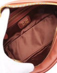 Pre-Loved Bowling Bag Handbag Leather Mini with Gold Hardware, Rust