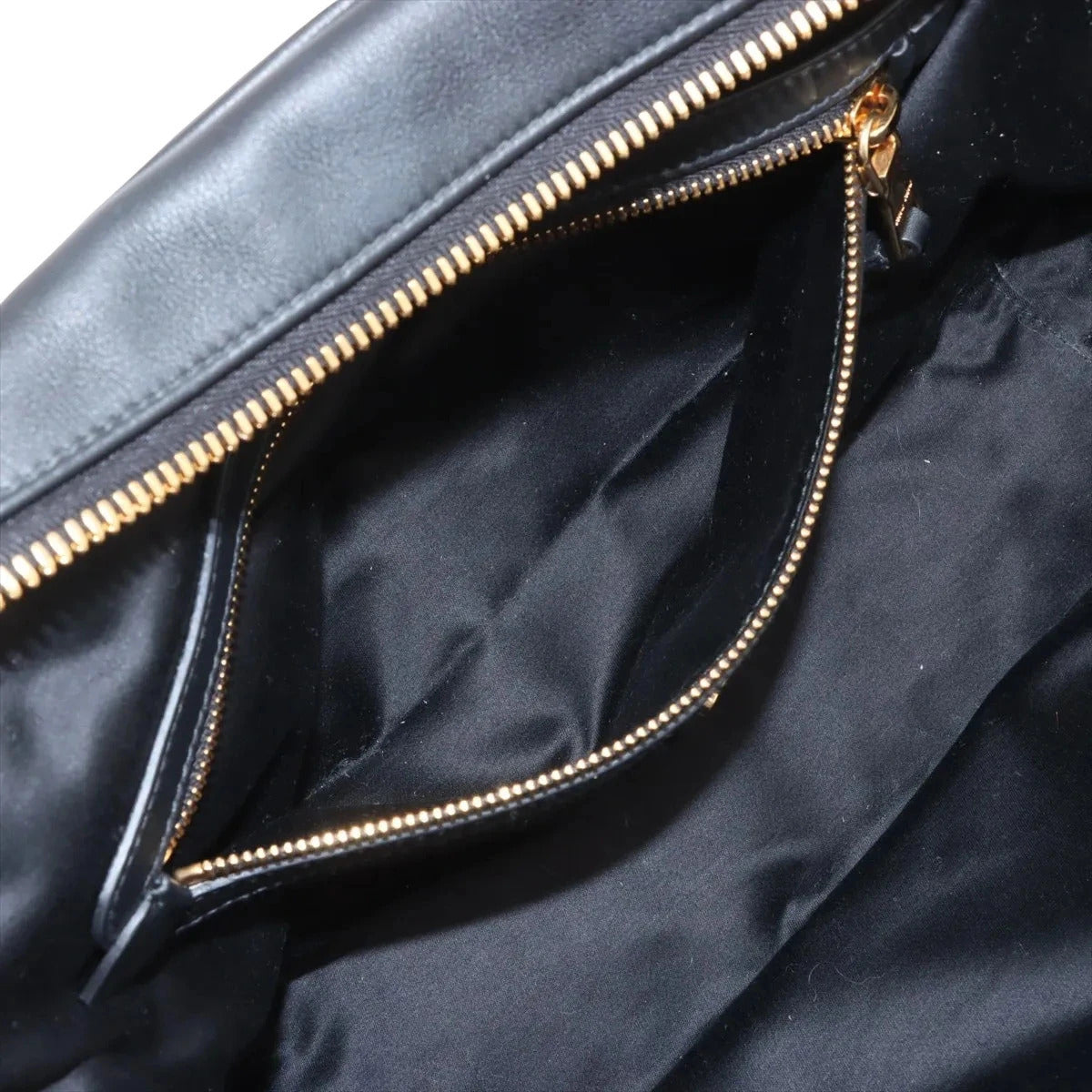 Pre-Loved Bowling Bag Handbag Leather with Gold Hardware, Black