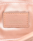 Pre-Loved Horsebit Chain Shoulder Bag Quilted Leather Small with Silver Hardware, Pink
