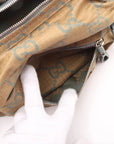 Pre-Loved GG Ripstop Belt Bag Monogram Nylon with Silver Hardware, Beige