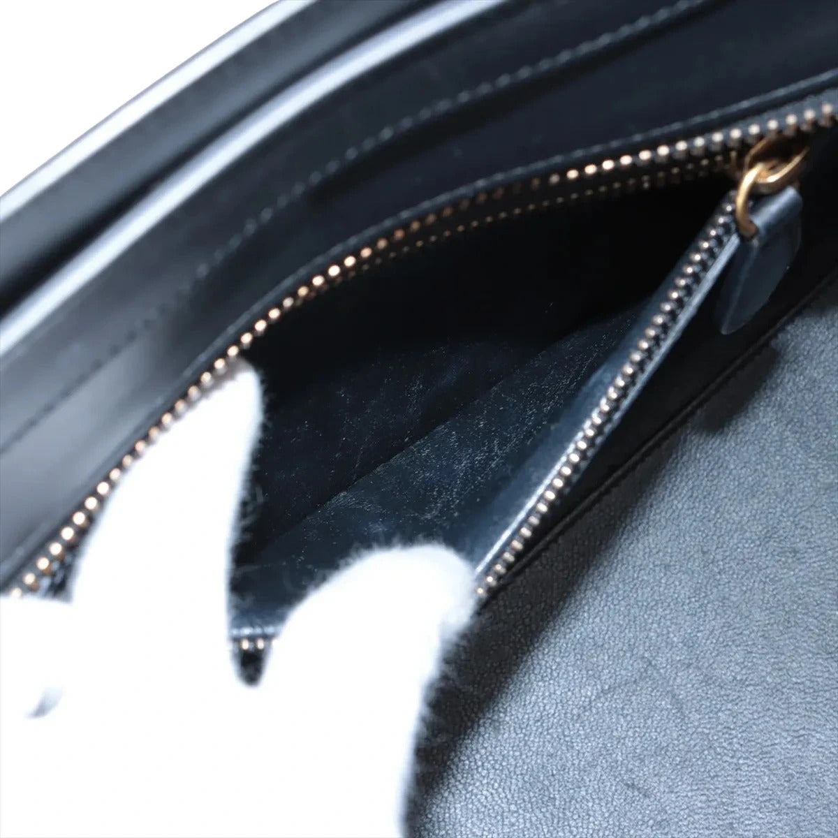 Pre-Loved Luggage Micro Tote Leather Micro with Gold Hardware, Light Blue, Teal Blue, and Black