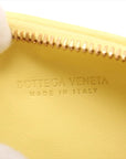 Pre-Loved Wallace Shoulder Bag Intrecciato Leather Small with Gold Hardware, Yellow