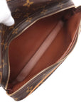 Pre-Loved Nil Crossbody Bag Monogram Coated Canvas with Gold Hardware, Brown