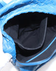 Pre-Loved Intrecciato Backpack Leather with Black Hardware, Blue