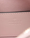 Pre-Loved Guccissima Crossbody Bag Monogram Leather Small with Gold Hardware, Light Pink