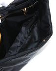 Pre-Loved Mamma Baguette (Fendi x Porter) Shoulder Bag Nylon Large with Gold Hardware, Black