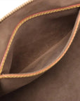 Pre-Loved Alma Handbag Monogram Coated Canvas PM with Gold Hardware, Black Multicolor