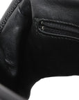 Pre-Loved Timeless Clutch Clutch Quilted Leather with Silver Hardware, Black