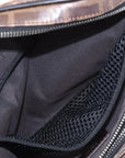 Pre-Loved FF Logo Belt Bag Belt Bag Coated Canvas with Silver Hardware, Brown