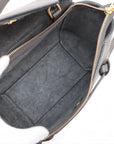 Pre-Loved Belt Bag Handbag Leather Micro with Gold Hardware, Grey