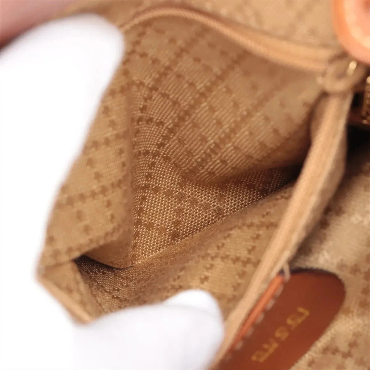 Pre-Loved Bamboo Backpack Leather Mini with Gold Hardware, Brown