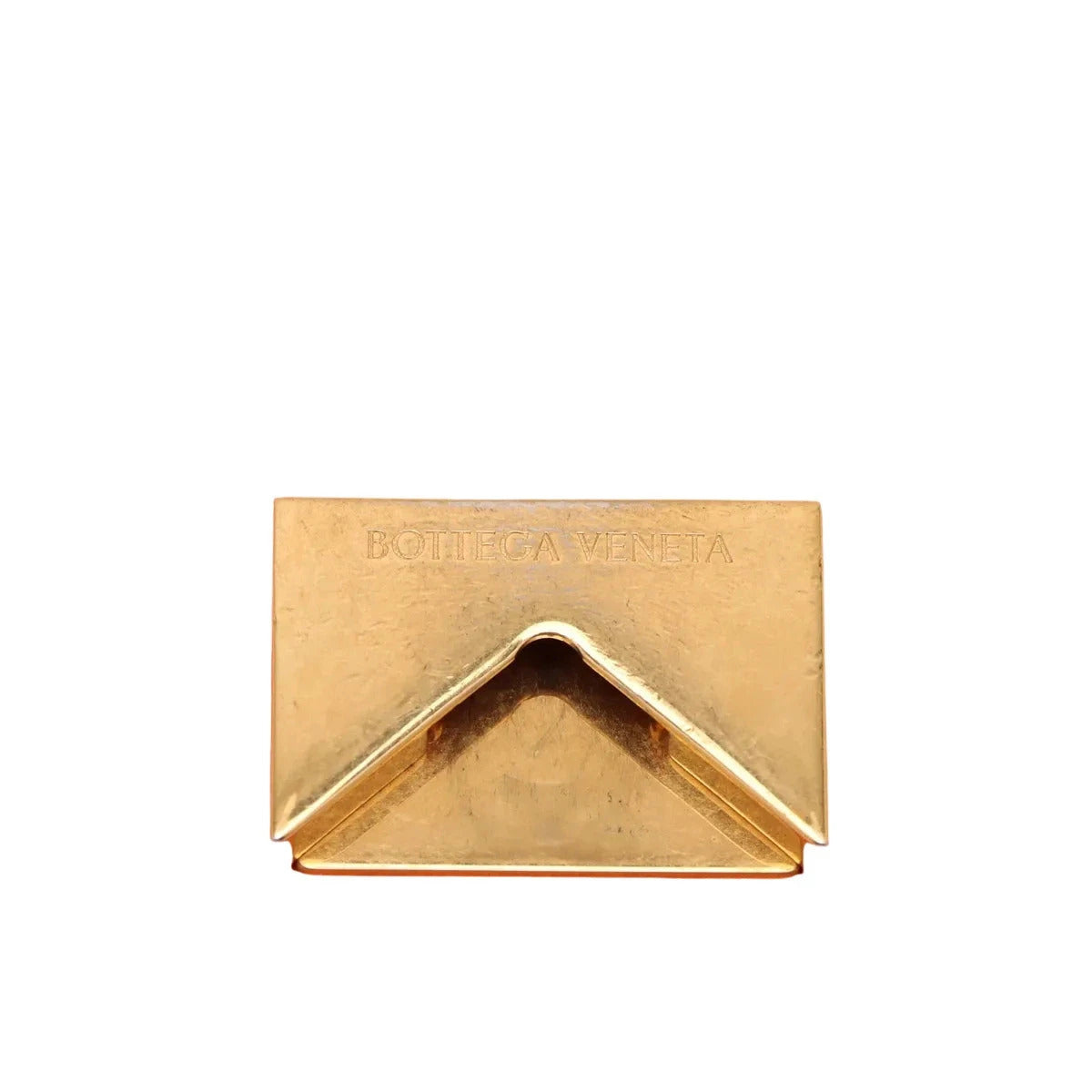 Pre-Loved Padded Cassette Crossbody Bag Intrecciato Leather with Gold Hardware, Orange
