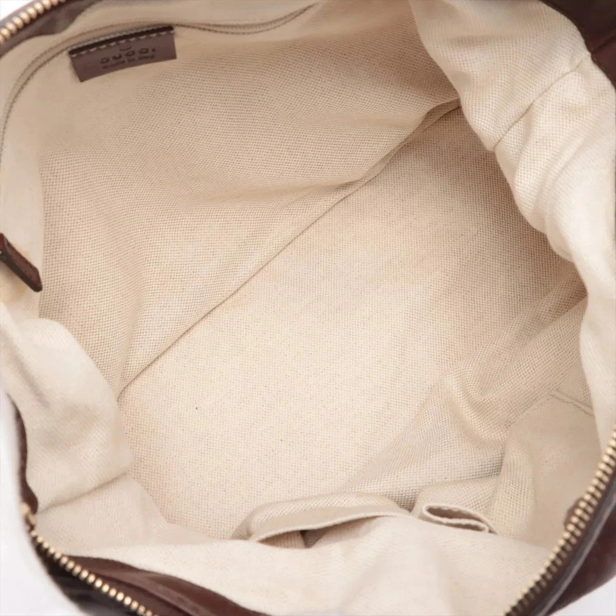 Pre-Loved Sukey Handbag Diamante Leather with Gold Hardware, Brown