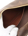 Pre-Loved Dopp Kit Pochette Monogram Coated Canvas with Gold Hardware, Brown