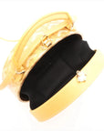 Pre-Loved Petite Boite Chapeau Handbag Goyardine Coated Canvas Mini with Gold Hardware, Yellow