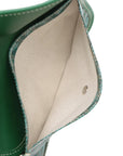 Pre-Loved Saint Louis Tote Goyardine Chevron Canvas Coated GM with Silver Hardware, Green