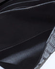 Pre-Loved Andiamo Crossbody Bag Intrecciato Leather Small with Gold Hardware, Dark Brown