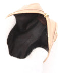 Pre-Loved Amazona Handbag Leather Mini with Gold Hardware, Metallic Beige