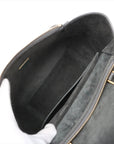 Pre-Loved Belt Bag Handbag Leather Micro with Gold Hardware, Gray