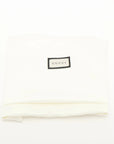 Pre-Loved GG Supreme Web Pouch Pochette Monogram Coated Canvas with Silver Hardware, Black