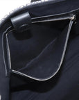 Pre-Loved Cushion Anagram Tote Tote Anagram Canvas Coated with Silver Hardware, Grey and Navy