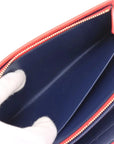 Pre-Loved Wallet on Strap Crossbody Bag Leather with Gold Hardware, Red