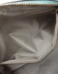 Pre-Loved Boston Handbag Microguccissima Leather Small with Gold Hardware, Light Blue