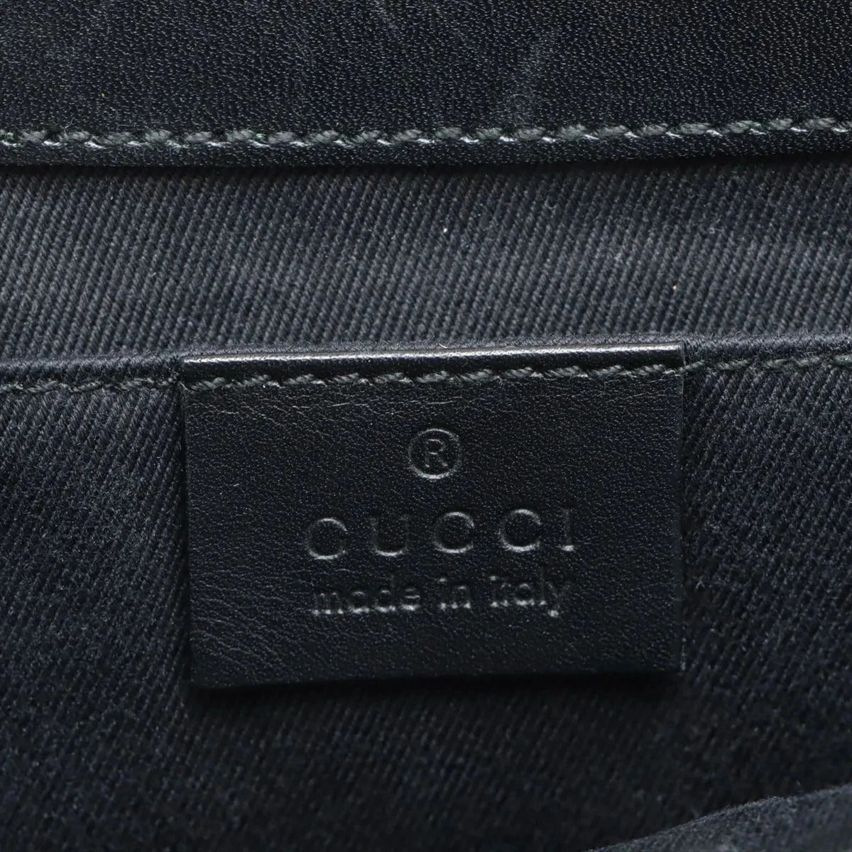Pre-Loved Horsebit Chain Clutch Clutch Monogram Coated Canvas with Silver Hardware, Black