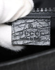 Pre-Loved GG Supreme Messenger Bag Crossbody Bag Monogram Coated Canvas with Black Hardware, Black