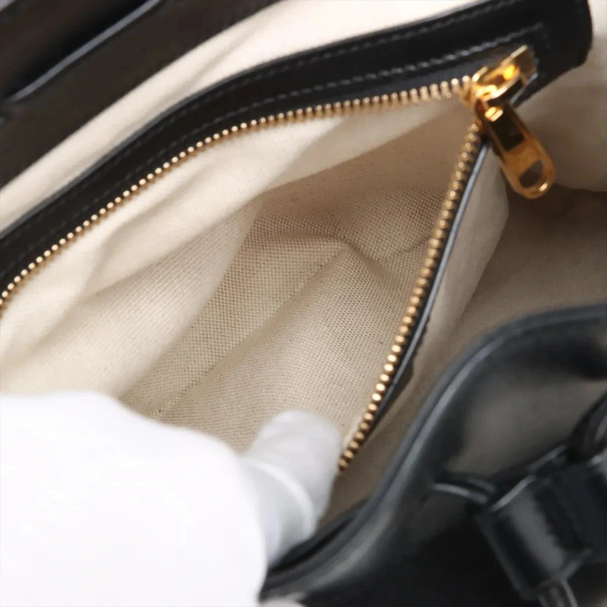 Pre-Loved Horsebit 1955 Backpack Leather with Gold Hardware, Black