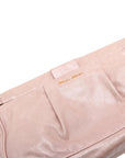 Pre-Loved Vitello Lux Frame Clutch Leather with Gold Hardware, Pink