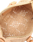 Pre-Loved Keepall XS Handbag Raffia XS with Gold Hardware, Natural Beige