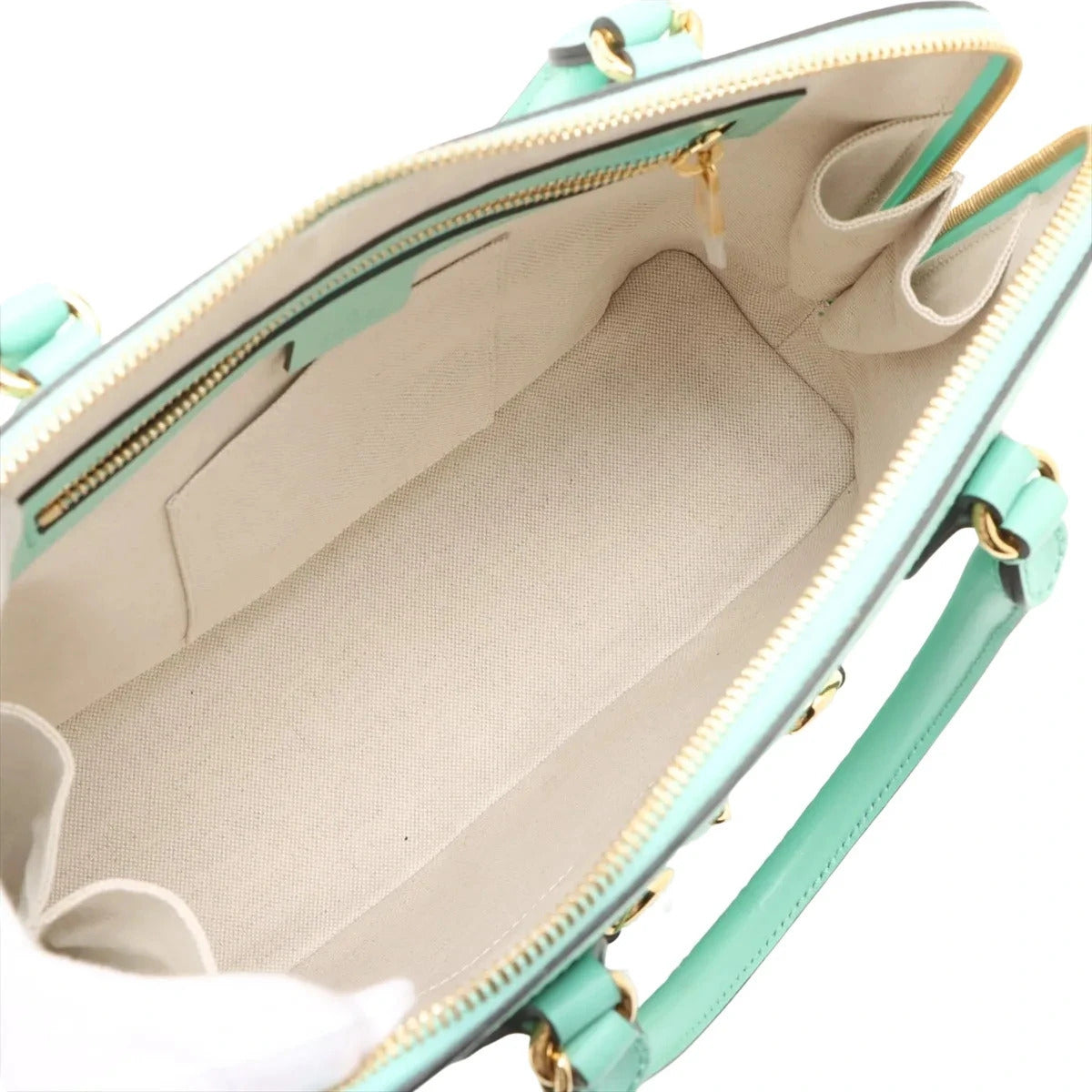 Pre-Loved Gucci 1955 Horsebit Handbag Leather Small with Gold Hardware, Mint Green