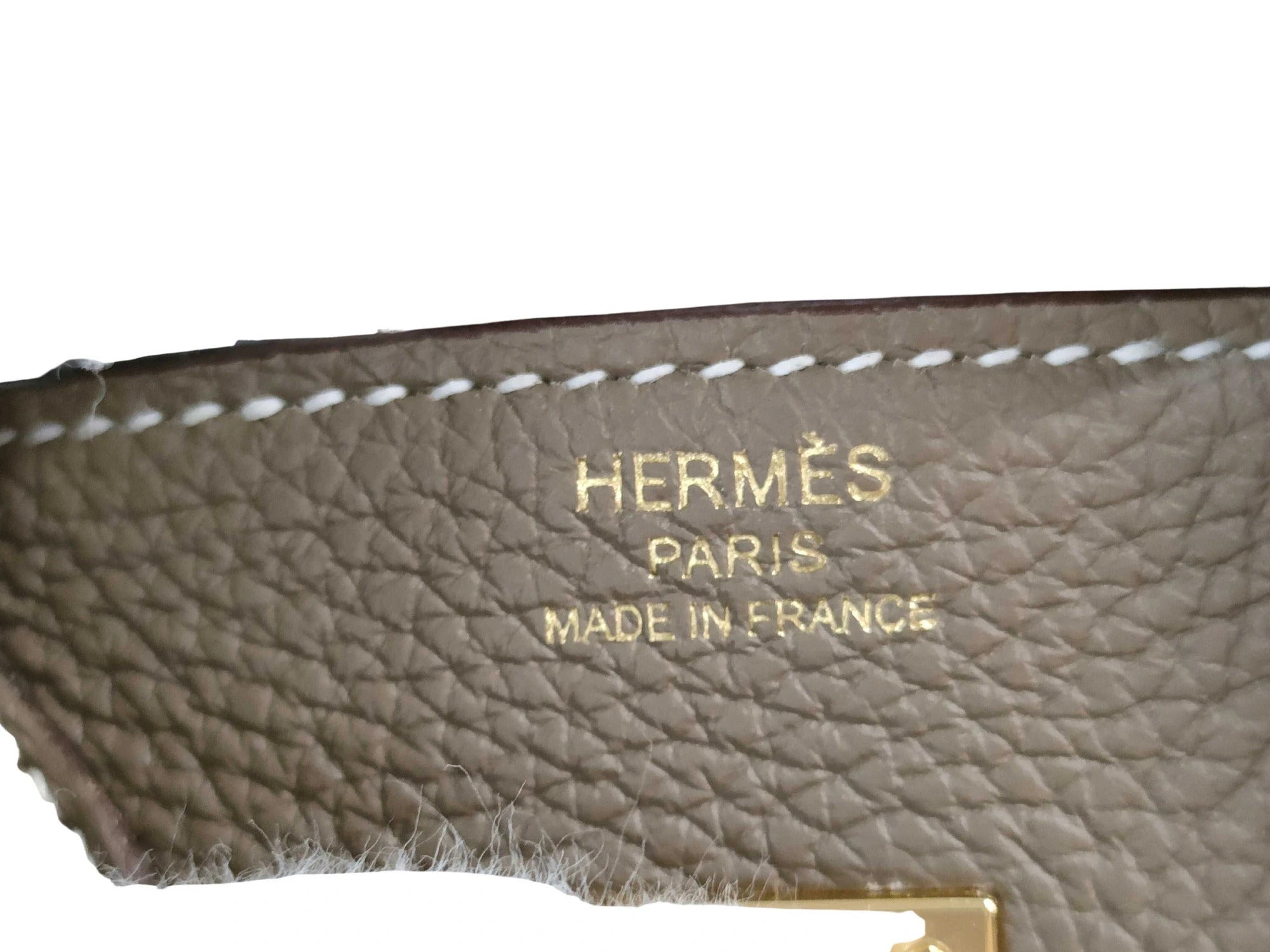 Pre-Loved Birkin Handbag Leather with Gold Hardware 25, Etoupe