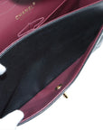 Pre-Loved Classic Double Flap Shoulder Bag Quilted Leather Jumbo with Gold Hardware, Black