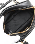 Pre-Loved Bowling Bag Handbag Leather Mini with Gold Hardware, Black