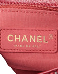 Pre-Loved Flap Bag Shoulder Bag Quilted Leather Mini with Gold Hardware, Red
