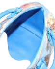 Pre-Loved Speedy Masters Rubens Handbag Printed Coated Canvas 30 with Gold Hardware, Blue Multicolor