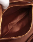 Pre-Loved Bowling Bag Handbag Leather with Gold Hardware, Brown